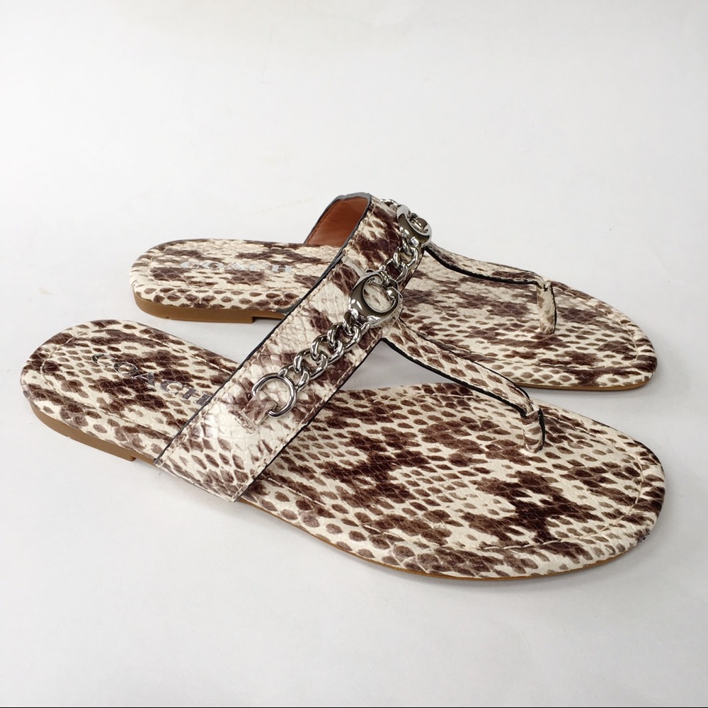 Coach ‘Jaclyn’ Sandal | Python Print | FG3816 Size 7.5 New - Picture 6 of 12